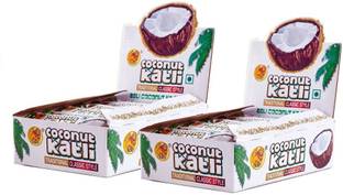 Sher Coconut Katli | Coconut Bars with Real Taste of Coconut | Nariyal Katli |Traditional Coconut Katli Bar | Coconut Slice Candy Bars - Pack of 2 Box