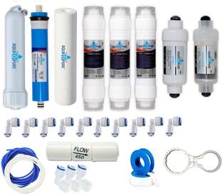 AquaDpure RO Water Purifier Service Kit of filter with 100 GPD Membrane Suitable for All Type of Water Purifier Solid Filter Cartridge