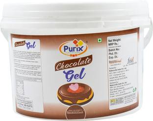 PURIX Chocolate Gel Cold Glaze, (Ready to Use) Topper