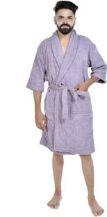 TRIDENT Purple Medium Bath Robe