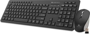ZEBRONICS Zeb-Companion 500 Keyboard and Mouse Combo Wireless Standard Desktop Keyboard Compatible with Desktop, Laptop, Mac Easy to Use,Plug and Play,Quick, Comfy Durable body