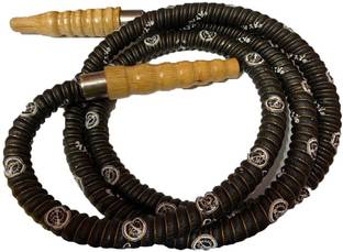 Puff Smart Rubber Beige, Black Hookah Hose 1 m