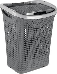 MILTON 50 L Grey Laundry Basket