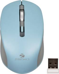ZEBRONICS Jaguar Wireless Ambidextrous Optical Mouse Wireless Mouse, High Precision, 4 Buttons, Plug & Play Ambidextrous