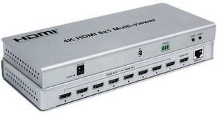 microware HDMI 8X1 Quad Multi-viewer with Seamless switcher HDMI 8X1 Switch HDMI 8X1 quad mulit viewer 4K Media Streaming Device