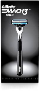 Gillette Mach3 Bold 1 Razor + 1 Cartridge (Mach3s most stylish shaver for men), Men