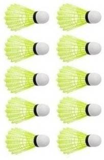 NV COLLECTION Ten nylon shuttlecocks in 77 Nylon Pack Nylon Shuttle  - Yellow