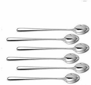 Convay Long Handle SET 6 Stainless Steel Ice-cream Spoon, Ice Tea Spoon, Tea Spoon Set
