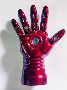 Explorer ™ Anime Iron Man Energy Hand tungsten wire lighter model tungsten wire cigarette lighter key clasp pendant Mini Iron Man Lighter Hand USB Electronic Cigarette Lighter Cigarette Lighter, USB Cable