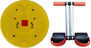 Orvax RED DOUBLE SPRING TUMMY TRIMMER YELLOW TUMMY TWISTER Ab Exerciser