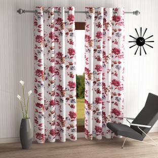 Home Sizzler 274 cm (9 ft) Long Door Polyester Curtain (Pack Of 2)