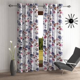 Home Sizzler 213 cm (7 ft) Polyester Door Curtain (Pack Of 2)