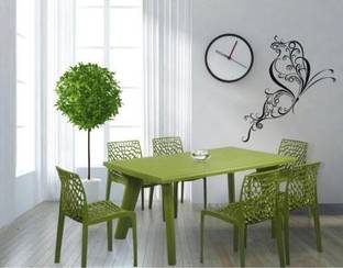 Supreme WEB GREEN SET 6 OF CHAIR FULLY COMFORT nd weight bearing capacity 150 kg outdoor chair. Plastic Outdoor Chair