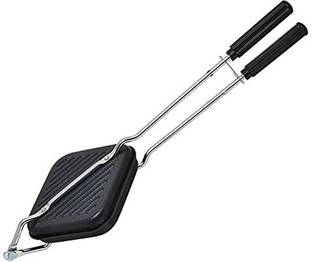 Regalo Grill and Toast Sandwich Maker Sandwich Gas Toaster Premium Non Stick Cookware, 1 piece, Black 200 W Pop Up Toaster
