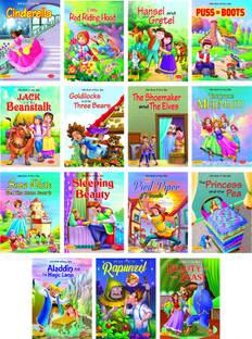 Fairy Tales Story Book (Set Of 15 Fairy Tales With Colourful Pictures) - Story Books For Kids