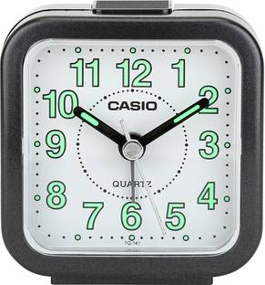 CASIO Analog White, Black Clock