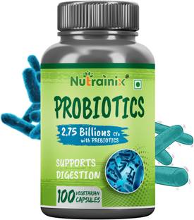 Nutrainix Probiotic Supplement 2.75 Billion CFU | Support Immune System - 100 Capsules