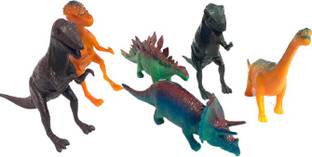 KREDZSTAY Realistic Dinosaur Toy Set of 6 Pcs - Dinosaurs Animals Figures Toys Set
