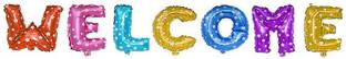 Shopperskart Solid "WELCOME" Foil Letter Balloon