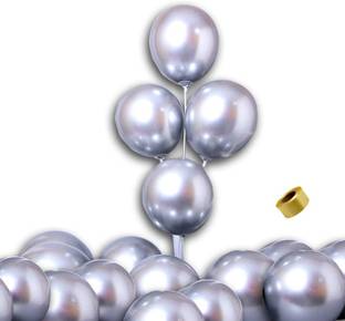 Shopperskart Solid Presents Chrome Balloons for Birthday/Anniversary/Party Decoration Balloon