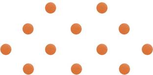 Comet Busters Round Orange Velvet Bindi (6 mm) (BV849) Forehead Orange Bindis