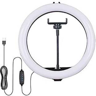 Gentle e kart ® 10" Portable LED Ring Light with 3 Color Modes Dimmable Lighting | for YouTube | Photo-Shoot | Video Shoot | Live Stream | Makeup & Vlogging | Compatible with iPhone/Android Phones & Cameras 3600 lx Camera LED Light