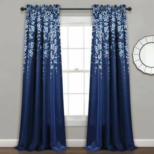 RD 214 cm (7 ft) Polyester Room Darkening Door Curtain (Pack Of 2)