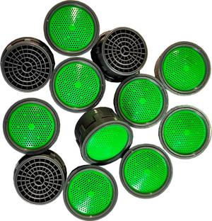 Life Vision Plastic Fusion High-Pressure Grey Finish Replacement Water Aerator Tap and Faucet Foam Flow (2.2 cm , Green) Suitable 24mm Male Threads and 22mm Female Threads. (Pack Of 20 Piece) Faucet Set Faucet Set