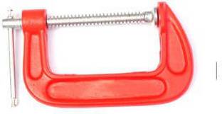 Luxuro C Clamp (3") Cast Iron Frame with Chrome Plated Screw Multi Vise Tool