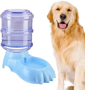 Hemovia Pet Water Dispenser Station - Replenish Pet Waterer for Dog Cat Animal Automatic Round Plastic Pet Bottle