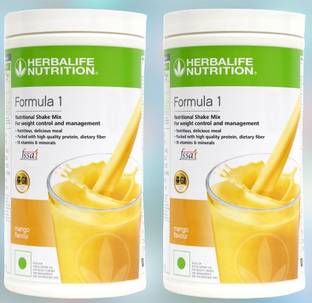 HERBALIFE NUTRITIONAL SHAKE MIX FORMULA 1 MANGO 2 PCS Plant-Based Protein