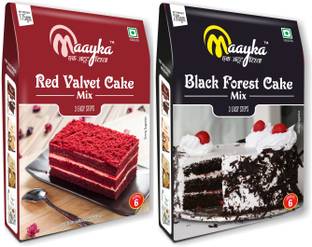 Maayka - Ek Atoot Rishta Mayka Red Velvet & Black Forest Cake Mix 175GM+200GM 375 g