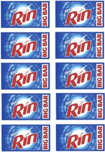 Rin Bar ( Pack Of 10 )250 Gm Soap Detergent Bar