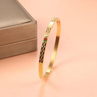 MYKI Stainless Steel Crystal Gold-plated Bracelet