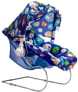 baby tone B .T10 in 1 Carry Plastic Cot/Bouncer with Mosquito Net and Storage Box - Floral Blue Print Rocker and Bouncer (Blue) Rocker and Bouncer (Blue) Rocker and Bouncer