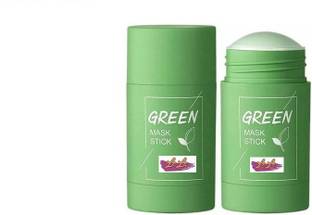 Lele Green Tea Face Cleansing, Facial Mask Stick Roll On Type Face Wash