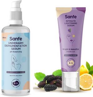 Sanfe Underarm Depigmenting Serum with Intimate Lightening Serum