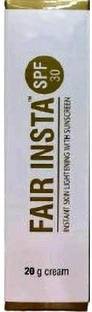 FAIR INSTA SPF 30 INSTANT SKIN LIGHTENING WITH SUNSCREEN PACK OF 1 -20GM