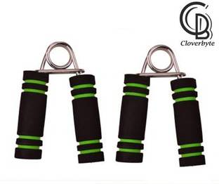CLOVERBYTE Foam Grip Wrist Exercise (Pack Of 2) Hand Grip/Fitness Grip ( Green, Black) Hand Grip/Fitness Grip