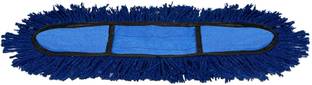 HIC Dust Control Cotton Wet and Dry Mop Refill Pads Removable & Washable 24 inch (Blue) Refill