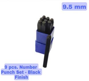 Luxuro Economy Number Punch Set 3/8" - (9.5 mm) Hardened Steel/Metal Die Punches & Punching Machines