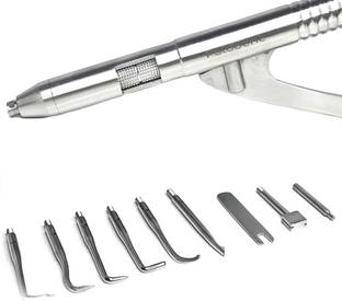 Polodent Crown & Bridge Remover Fully Automatic with Gun Type, Set of 9 tips Dental Elevator