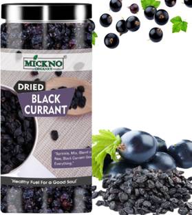 mickno organics 200g Dried Black Currant Dry Fruit For Baking Dessert Shakes Eating Ice Cream Black Currant