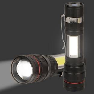 Care 4 SMALL SUN ZOOM ZY-520 option with Usb Charging with 3 function(high, cob light and blinker) (Black : Rechargeable) Torch