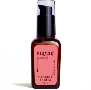 SMYAN Sensual Massage Oil, Passion Fruits- For Romance Aroma, Exotic, Indulging & Mystic Feel, Pain Relief in Back, Legs, Arms, Knee, Body, SLS & Paraben Free (Men & Women, 50ml)