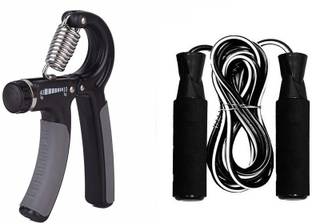 Fitnesstricks Adjustable Hand Gripper With Skipping rope Hand Grip/Fitness Grip