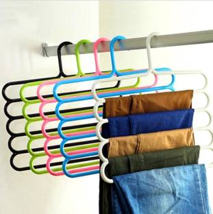Nilzone Cloth Hanger Plastic Shirt Pack of 5 Hangers For  Shirt