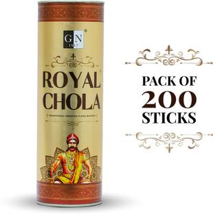 GN 1917 Royal Chola Agarbatti Tin (Super Value Pack) Floral, Divine