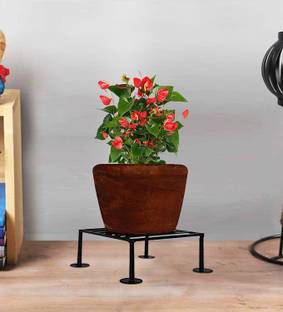 Giftoshopee Iron Plant Stand/Pot Stand (Small) Flower Pot Stand / plant Stand Plant Container Set (Metal)(Set of 2) Plant Container Set