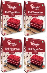 Maayka - Ek Atoot Rishta Egg Free|Premium Cake Mix|4-175GM-Red Velvet Cake Mix 700 g